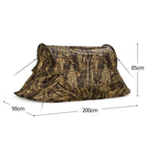 TD® Feuille morte fleur camouflage loisirs de plein air camping unique vitesse automatique ouverte tente de camouflage numérique