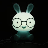 TD® Lampe lapin LED bleu mignon pour enfant-Lampe bébé chevet Décor pour nuit Led-accessoire décoratif de chambre