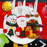 TD® Lot de 6 pièces de décoration de Noël bonhomme de neige père noël renne décoration table sapin soirée fêtes