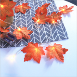 TD® Guirlande Lumineuse LED de style de feuille d'érable de 3m 20LED pour la décoration extérieure d'intérieur de Halloween
