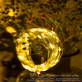 TD® Guirlande Lumineuse Pile avec Télécommande - 10M 100 Micro LED - Blanc chaud - Etanche IP 65 - Guirlande décorative pour Noël,