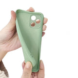 TD® Étui pour téléphone portable en silicone liquide à trou fin iPhone12 Housse de protection tout compris pour la peau