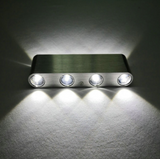 TD® NOVA 8LED Moderne Aluminium LED Applique Murale Interieur Éclairage Mural pour Cuisine Escalier Chambre Couloir Salon
