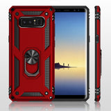 TD® Étui de téléphone magnétique de voiture pour Samsung Galaxy Note8 support d'anneau en métal tout compris combinaison souple et d