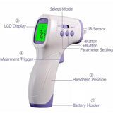 TD® Certification CE Thermomètre infrarouge infrarouge sans contact pour le corps humain Thermomètre électronique Pistolet frontal
