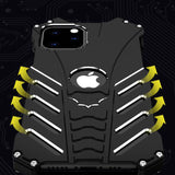 INN® Coque de téléphone portable iPhone12 créative coque métallique anti-chute coque de cadre Apple Batman