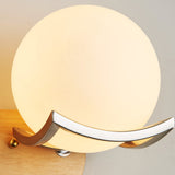 TD® Applique Murale Interieur LED, Support En Métal En Acier Inoxydable, Moderne Lampe de Mur Sphérique Pour Salon, Chambre, Couloir