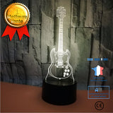 TD® Guitare 3D veilleuse colorée USB lumière visuelle 3D