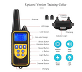 TD® Collier de dressage pour chien Collier d'entraînement à distance 800 mètres Rechargeable 100% Imperméable pour deux chiens