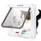 TD® Chatière chiens chats verrouillable qualité, trappe porte tunnel pour animaux de compagnie, facile à Installer transparente
