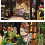 TD® Maison de jouets Version anglaise de la maison de jouets éducatifs du café Cadeau romantique créatif pour les filles et les amis