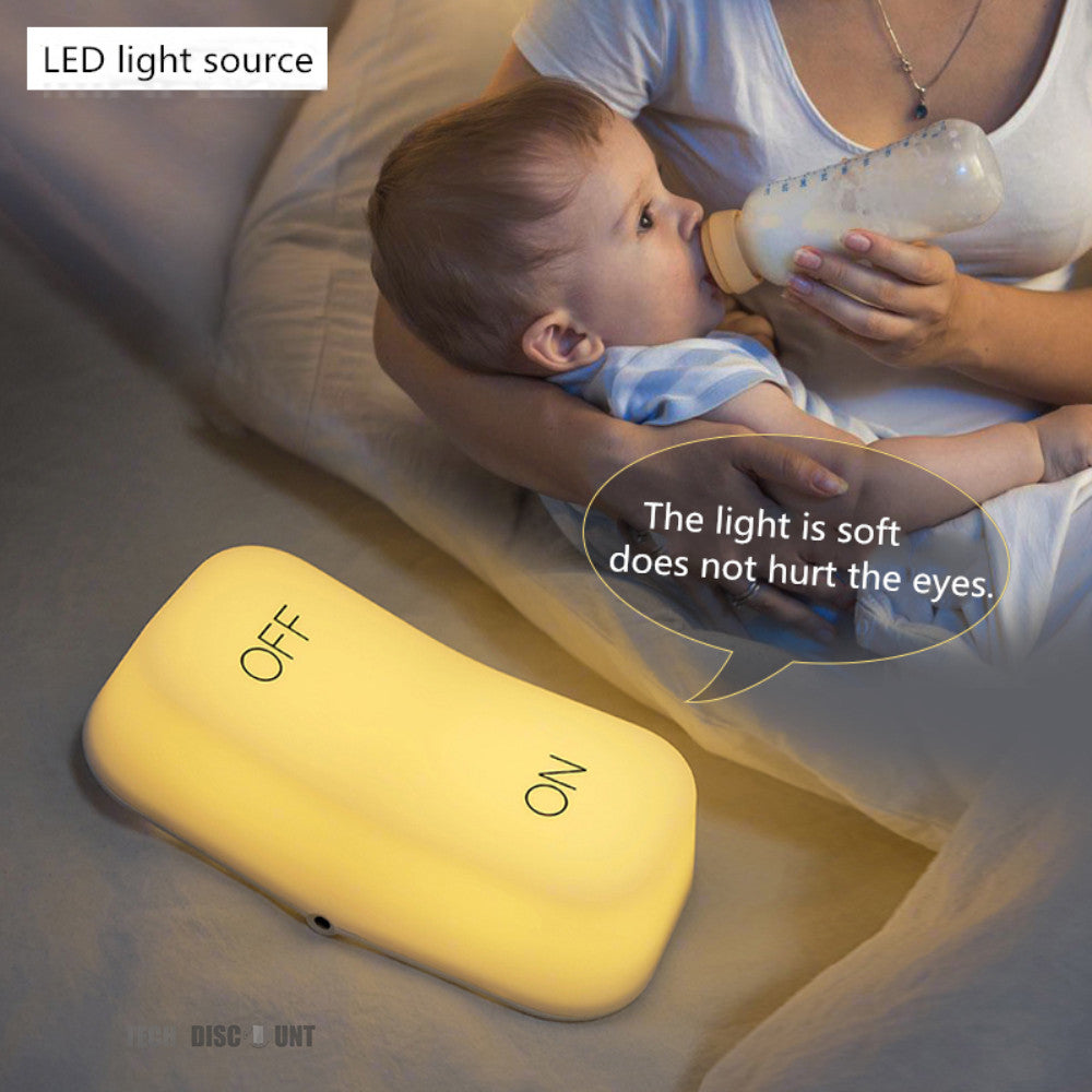 TD® Veilleuse enfant bebe lumineuse led lampe blanc chaud éclairage nuit lumière chambre salon commutateur autonomie décoration sûr
