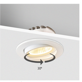 TD® KIT NEW TRIA LED rond blanc 12W 3000K 38° alim & clips ressorts inclus Blanc