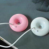 TD® Humidificateur Ultrasonique Flottant en forme de donut rose Diffuseur d'huile essentielle de parfum d'arôme Purificateur d'air