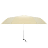 TD® Parapluie ultra-léger  de protection UV mini squelette compact portable en fibre de carbone à double usage pluie beige soleil