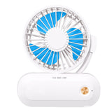 TD® Ventilateur électrique suspendu au cou ventilateur portatif deux-en-un ventilateur de stockage portable paresseux
