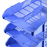 TD® Plateau de classement à trois couches a4 support de fichier épais boîte de rangement fournitures de bureau support de gestion de