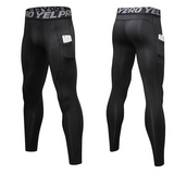 Pantalon de fitness pour hommes avec poches Pantalon d'entraînement de course PRO à évacuation de l'humidité et à séchage rap