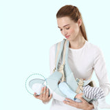 TD® Écharpe porte-bébé avant maintien horizontal stockage multifonctionnel coton épaules tabouret sac à dos quatre saisons universel