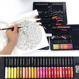 Outils peints à la main pour adultes stylo de couleur art papeterie 72 couleurs crayon de couleur huileuse ensemble de dessin