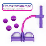 TD® Accessoires de Yoga bandes antidérapantes de résistance à la pédale corde de Tension multifonction ce - Modèle: Rose