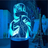 TD® Veilleuse 3D,3D Led Veilleuse Naruto Uchiha Itachi Action Figure 7 Couleurs Toucher Illusion Optique Lampe De Table AM5797