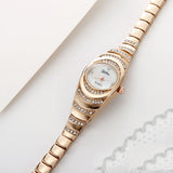 INN® Coffret cadeau dames montre dames montre à quartz bracelet cadeau deux pièces montre dorée bracelet vacances cadeau d'anniversa