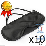 TD® Lot de 10 masques de relaxation de voyage avion bus voiture relaxation sommeil matériau doux repos de long voyage couvrir yeux