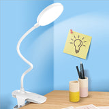 TD® Lampe de bureau à 18 LED avec clip, 3 Luminosité réglable - Contrôle tactile - 360 degrés réglable - 2200mAh Grande Capacité