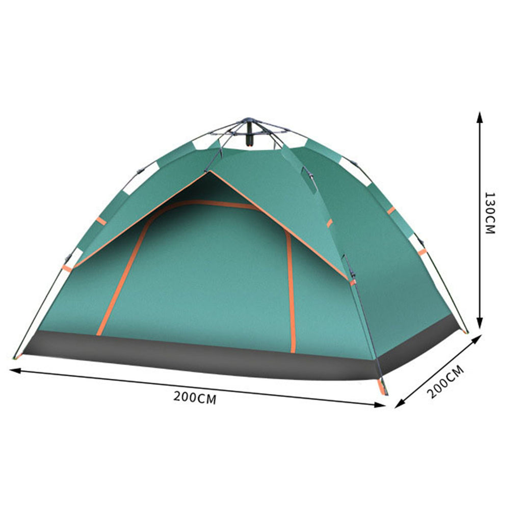 Coleman Tente de camping avec écran résistant aux intempéries | Tente cabane pour 4 personnes avec porche blindée fermée, vert persistant