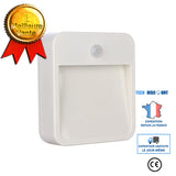TD® 3PC LED sans fil Auto Motion Sensor Infrarouge Night Light Cabinet Escalier Lampe capteur lumière batterie sèche capteur