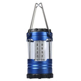 TD® Lanterne extérieure de camping éclairage de randonnée acier inoxydable campement bivouac pêche lumière 12 LED couleur bleu