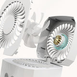 TD® Ventilateur humidificateur deux-en-un pliant ventilateur de climatisation de pulvérisation refroidi à l'eau portable usb de bure
