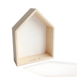 TD® Petite maison étagère bois tenture murale bébé et chambre d'enfant décoration forme étagère étagère de rangement deux ensembles