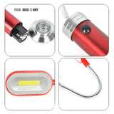 TD® Lampe de poche LED Boîtier en aluminium à angle réglable / Éclairage Étanche, Éclairage de travail COB avec aimant