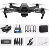 TD® Fonction d'évitement d'obstacles  4K  HD  Photographie  aérienne  UAV Quadcopter Télécommande Avion Noir Pliant Télécommande Jou