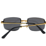 TD® L'Europe et les États-Unis coupe sans cadre printemps pieds lunettes de soleil femmes filet rouge dégradé nuances hommes