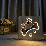 TD® LAMPE A POSER Mixte - Lampe de bureau créative Veilleuse 3D Lumière LED - jaune ZYue™
