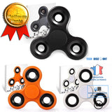 TD® Lot 3 Fidget Spinner/Jouet Triangle Pour Adultes Enfants/ Jouet de Doigts/ Décompression- Anti stress NOIR- BLANC-ORANGE