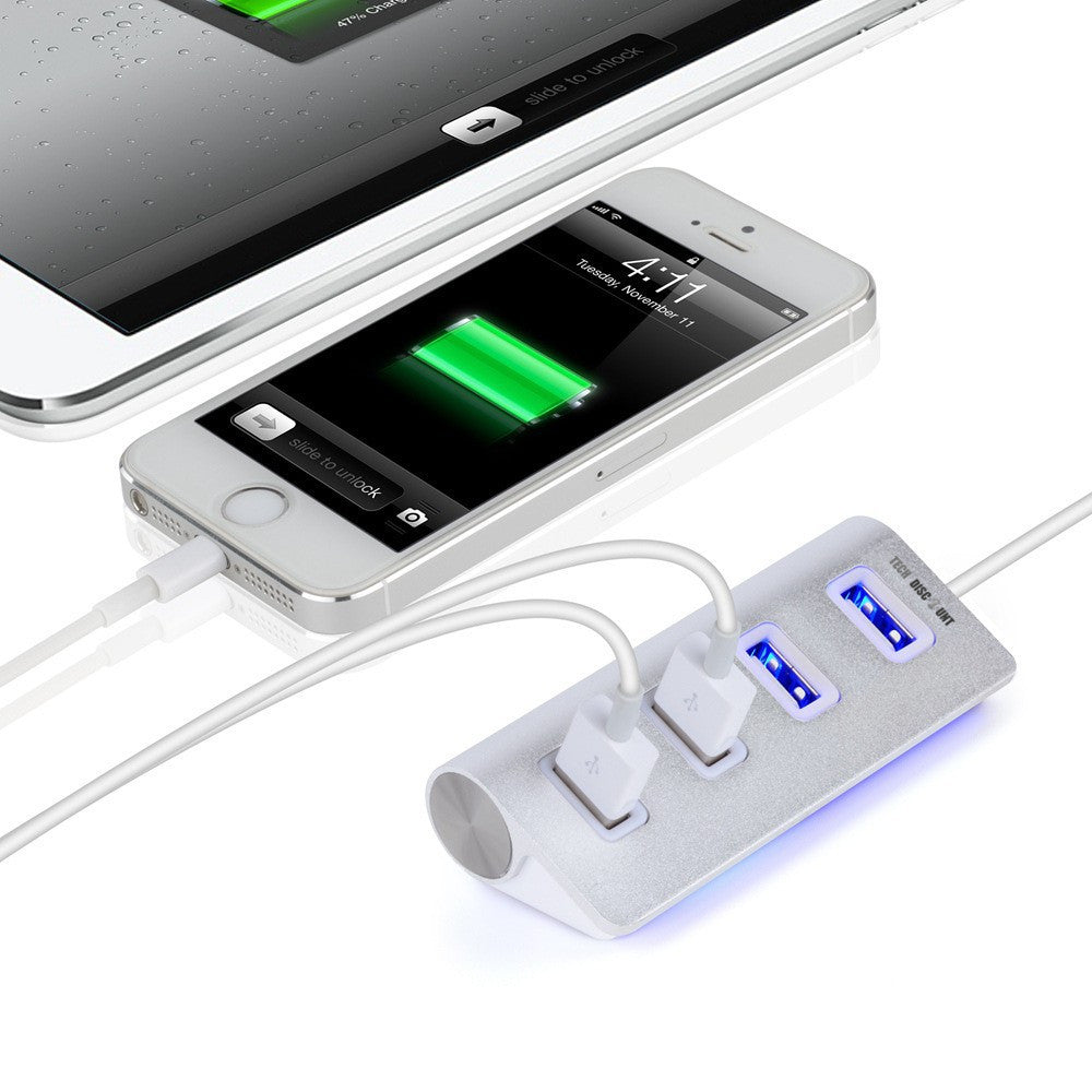 Multiprise portable ,4 ports USB, un charge rapide 3.0 avec cordon de 12cm  pour tout type de téléphone, ipad ,Voyage Blanc - Cdiscount Bricolage