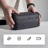 TD® Sac de lavage de voyage séparation sèche et humide sac cosmétique de stockage de grande capacité de style professionnel portable