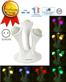 TD® Lampe de table veilleuse boule chevet bureau lecture led rechargeable travail blanc puissance lumineuse design rotative couleur