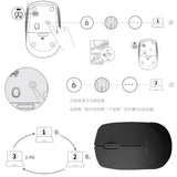 TD® Souris Sans Fil Bluetooth Retractable USB Bureau Ergonomique Silencieuse Ordinateur Portable PC Windows Mac Ultra-Mince 2,4 GHz