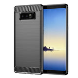 TD® Coque de téléphone anti-empreintes digitales en fibre de carbone pour Samsung Galaxy Note8 Ajustement léger et sensation confort