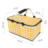 TD® Isolation pique-nique panier boîte à lunch sac extérieur portable légumes panier pliable isolation pique-nique sac