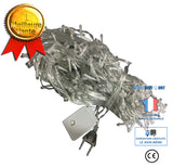 TD® FA  Guirlande Lumineuse LED Fête De Noël Rideau Lumières Décoration Blanc Chaud UE Plug 220V (3 * 1m) - QQGLN1113A0583