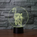 TD® 3D Optique LED Veilleuse 3D LED Veilleuse chat debout avec 7 couleurs de lumière pour la décoration de la maison lampe Amazing V