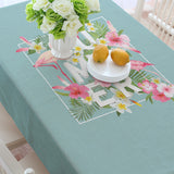TD® nappe de table rectangulaire anti tache tissu design decoration cuisine salle a manger pas cher moderne summer dessus protection