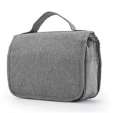 TD® Sac de lavage de voyage d'affaires sac cosmétique portable pliable sac de rangement multifonctionnel pour hommes et femmes gris
