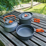 TD® Accessoire Camping, ustensile de cuisine de Camping en plein air poêle casserole cuisine ,ensemble d'ustensiles de cuisine - Typ